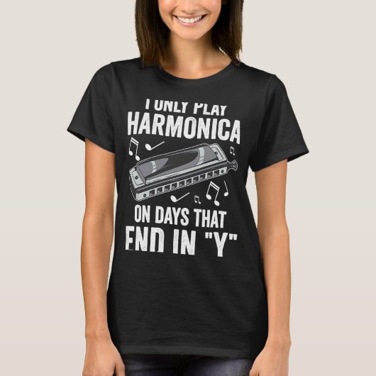 Harvplayer spielt nur Harmonica T-Shirt (Vorderseite)