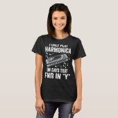 Harvplayer spielt nur Harmonica T-Shirt (Vorne ganz)