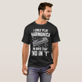 Harvplayer spielt nur Harmonica T-Shirt (Vorne ganz)