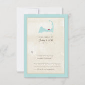 Harwich Cape Cod Map | RSVP-Menü Hochzeiten RSVP Karte (Vorderseite)