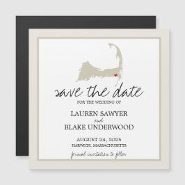 Harwich Cape Cod Wedding Save the Date Magneteinladung