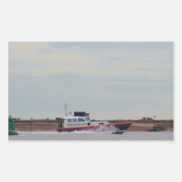 Harwich Haven Pilot Boot Rechteckiger Aufkleber