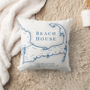 Harwich Port MA Cape Cod Beach House Kissen