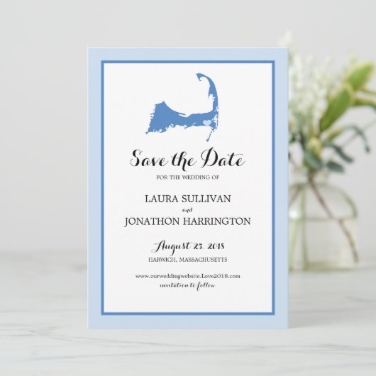 Harwich Wequassett Cape Cod | Hochzeit Save The Date (Stehend Vorderseite)