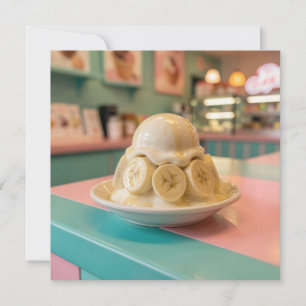 Harz-Bananen-Sundae Retro-Eisdiele