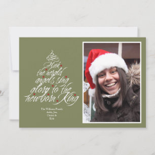 Harze das Foto des Weihnachtsliedes Feiertagskarte