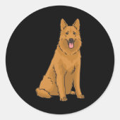 Harzer Fuchs Dog Runder Aufkleber (Vorderseite)