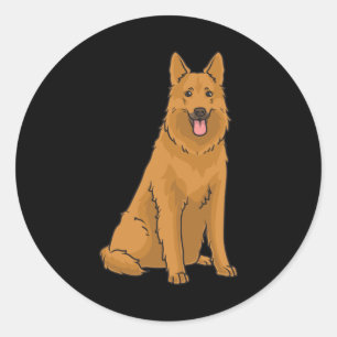 Harzer Fuchs Dog Runder Aufkleber