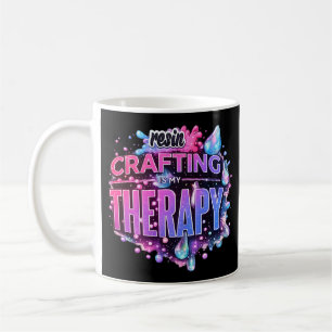 Harzhandwerk ist meine Therapie Lustige Epoxyharzk Kaffeetasse