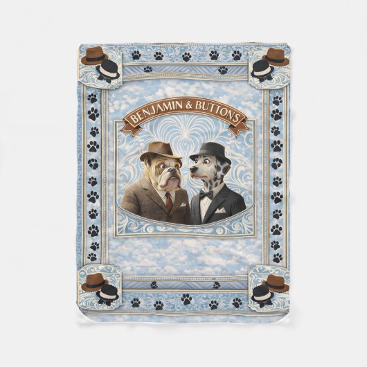 Has Benjamin and buttons dapper dog vintage fleece (Vorderseite)