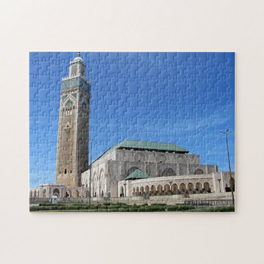 Hasan II Moschee in Casablanca, Marokko. Puzzle (Horizontal)