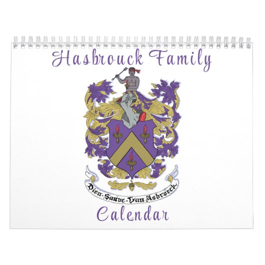 Hasbrouck Family Wall Calendar Kalender (Titelbild)