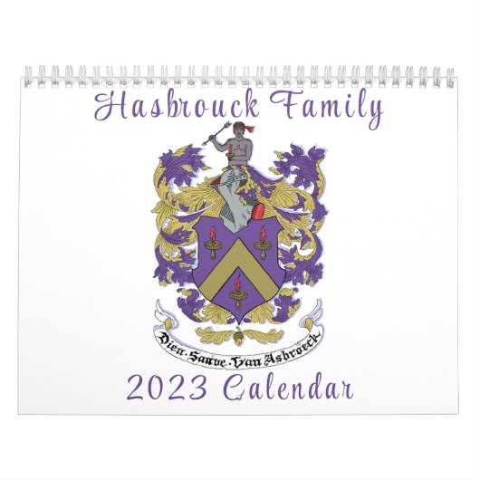 Hasbrouck Family Wall Kalender 2023 (Titelbild)