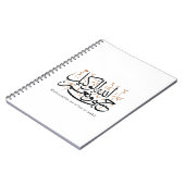 HasbunAllah wa Ni‘ma Al-Wakil – Arabic Thuluth Notizblock (Linke Seite)