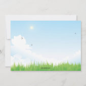 Häschen an Spiel-Ostern-Einladung Einladung (Rückseite)