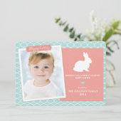 Häschen auf flacher Karte Morrocan (Stehend Vorderseite)