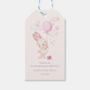 Häschen-Baby-Party Mädchen Geschenkanhänger