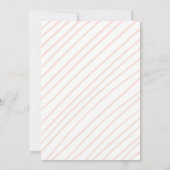 Häschen-Babypartyeinladung Kaninchen-Frühling mit Einladung (Rückseite)