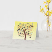 HÄSCHEN-BAUM KARTE (Gelbe Blume)