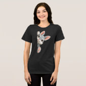 Häschen beobachtet dich Tri-Blend shirt (Vorderseite voll)