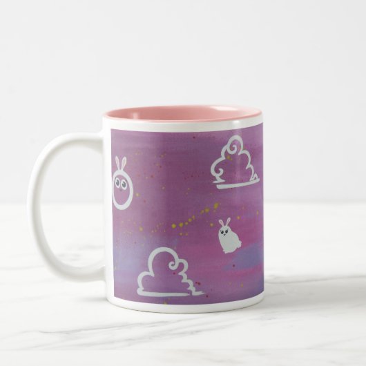 "Häschen bewölkt" Tasse (Links)