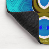 Häschen-Blau Mousepad (Ecke)