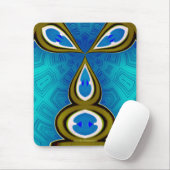 Häschen-Blau Mousepad (Mit Mouse)