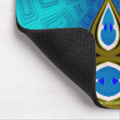 Häschen-blaue Lampe Mousepad (Ecke)