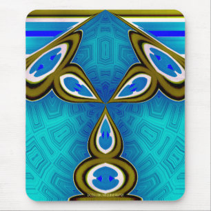Häschen-blaue Lampe Mousepad