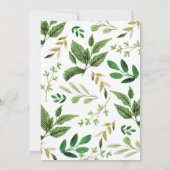 Häschen-Buch-themenorientiertes Einladung (Rückseite)