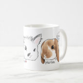 Häschen-Bündel-Tassen Kaffeetasse (VorderseiteRechts)