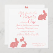 Häschen-Einladung Einladung (Vorne/Hinten)