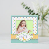 Häschen-Einladungs-Quadrat 2 Einladung (Stehend Vorderseite)