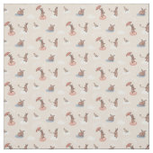 Häschen-Engel mit Regenschirm (Tan) Stoff (Muster)