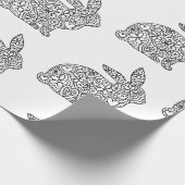 Häschen-Farbton Geschenkpapier (Ecke)