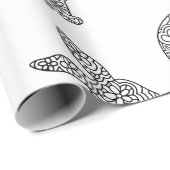 Häschen-Farbton Geschenkpapier (Rolleneckpunkt)