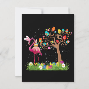 Häschen Flamingo Ostern 2021   Süße Flamingo Liebh Einladung