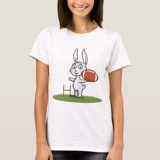 Häschen-Fußball T-Shirt (Vorderseite)