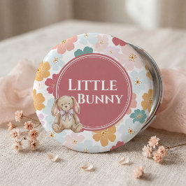 Häschen-Geburtstags-Button Süße Hasenparty Button