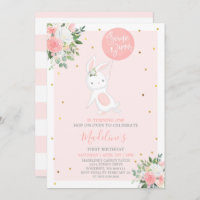 Häschen-Geburtstags-Einladung einiger