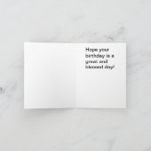 Häschen-Geburtstags-Karte Karte (Innenseite)