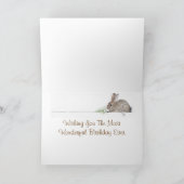 Häschen-Geburtstagskarte Karte (Innenseite)