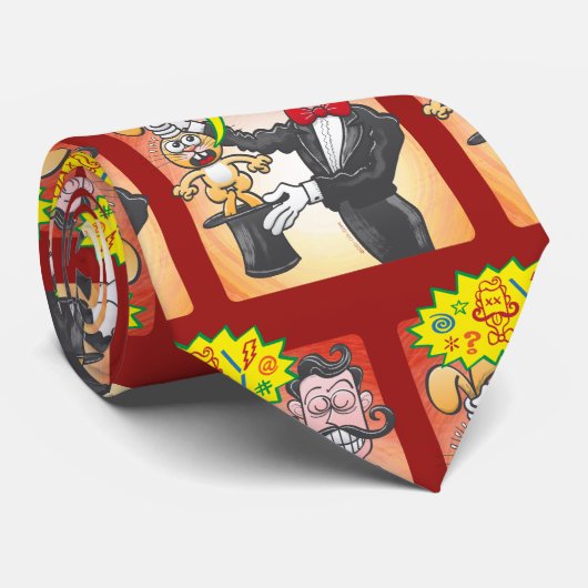 Häschen-Gefühl des Magiers wütend und Krawatte (Gerollt)