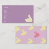 Häschen - Geschäft Visitenkarte (Vorne/Hinten)