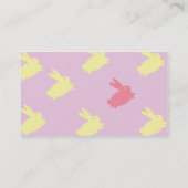 Häschen - Geschäft Visitenkarte (Rückseite)