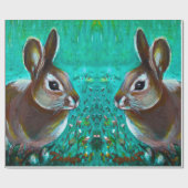 Häschen Geschenkpapier (Flach)