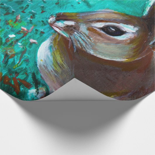 Häschen Geschenkpapier (Ecke)