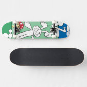 Häschen-Graffiti Skateboard (Horizontal)