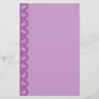 Häschen-Grenze: Lila auf Flieder Briefpapier