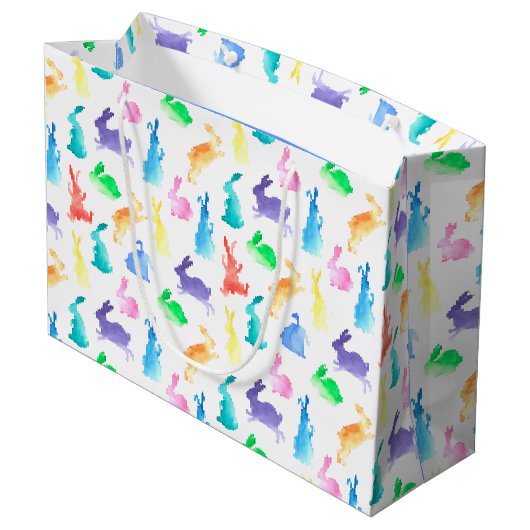 Häschen Große Geschenktüte (Rückseite Schrägansicht)